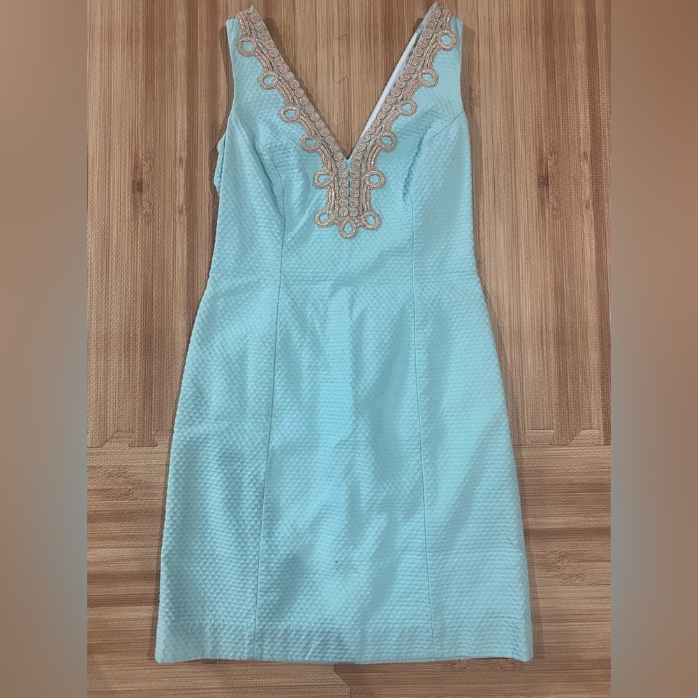 Lilly Pulitzer Bentley Shift Textured Dress in Poolside